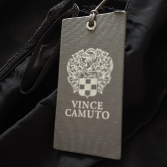 Vince Camuto Rich Black Summer 3 one shoulder 3/4 sleeves ruffle top blouse 1X - Picture 11 of 13